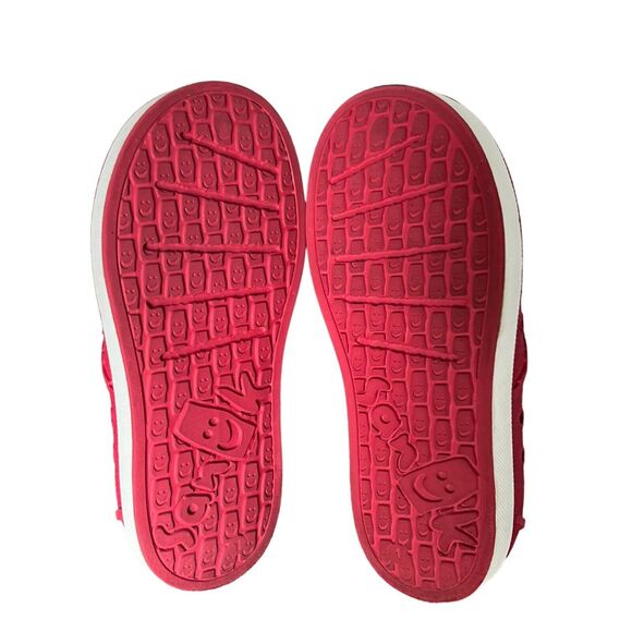 Sanuk Water Shoes Girls Lil Walker 2.5 Red Loafer Flat Slip On Washable Beach - Picture 11 of 16